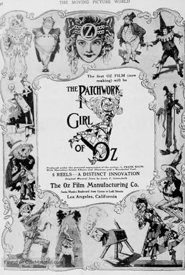 Famous trivia from Hollywood movie : The Patchwork Girl of Oz (1914)