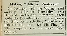 Famous trivia from Hollywood movie : Hills of Kentucky (1927)