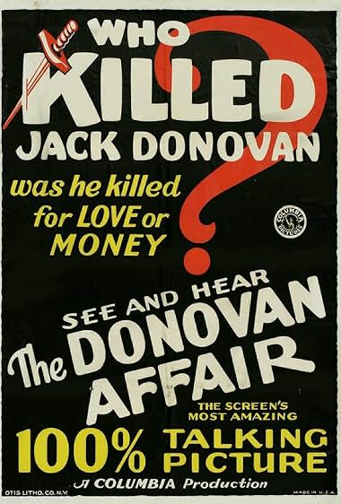 Famous trivia from Hollywood movie : The Donovan Affair (1929)