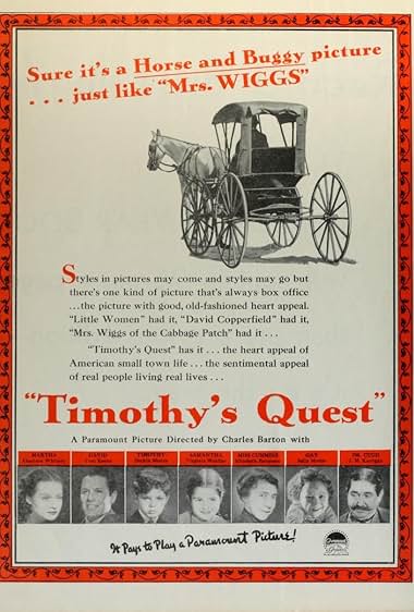 Famous trivia from Hollywood movie : Timothy's Quest (1936)