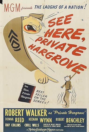Famous trivia from Hollywood movie : See Here, Private Hargrove (1944)