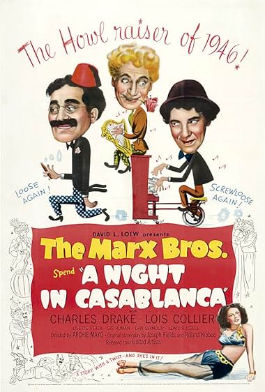 Famous trivia from Hollywood movie : A Night in Casablanca (1946)