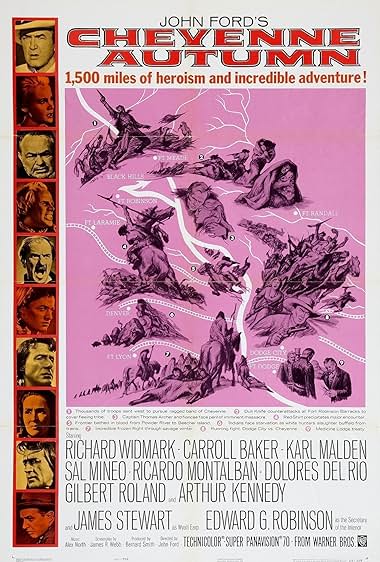 Famous trivia from Hollywood movie : Cheyenne Autumn (1964)