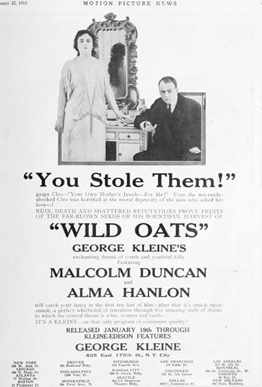 Famous trivia from Hollywood movie : Wild Oats (1916)